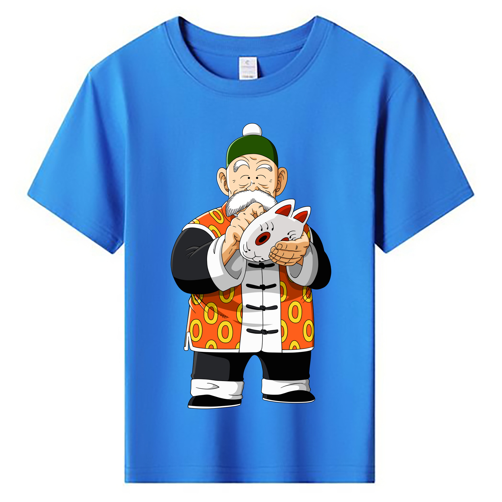 （画像用） ドラゴンボール 亀仙人（かめせんにん） DRAGON BALL Master Roshi Kame Sennin 綿100％キッズTシャツ（フロントプリント）